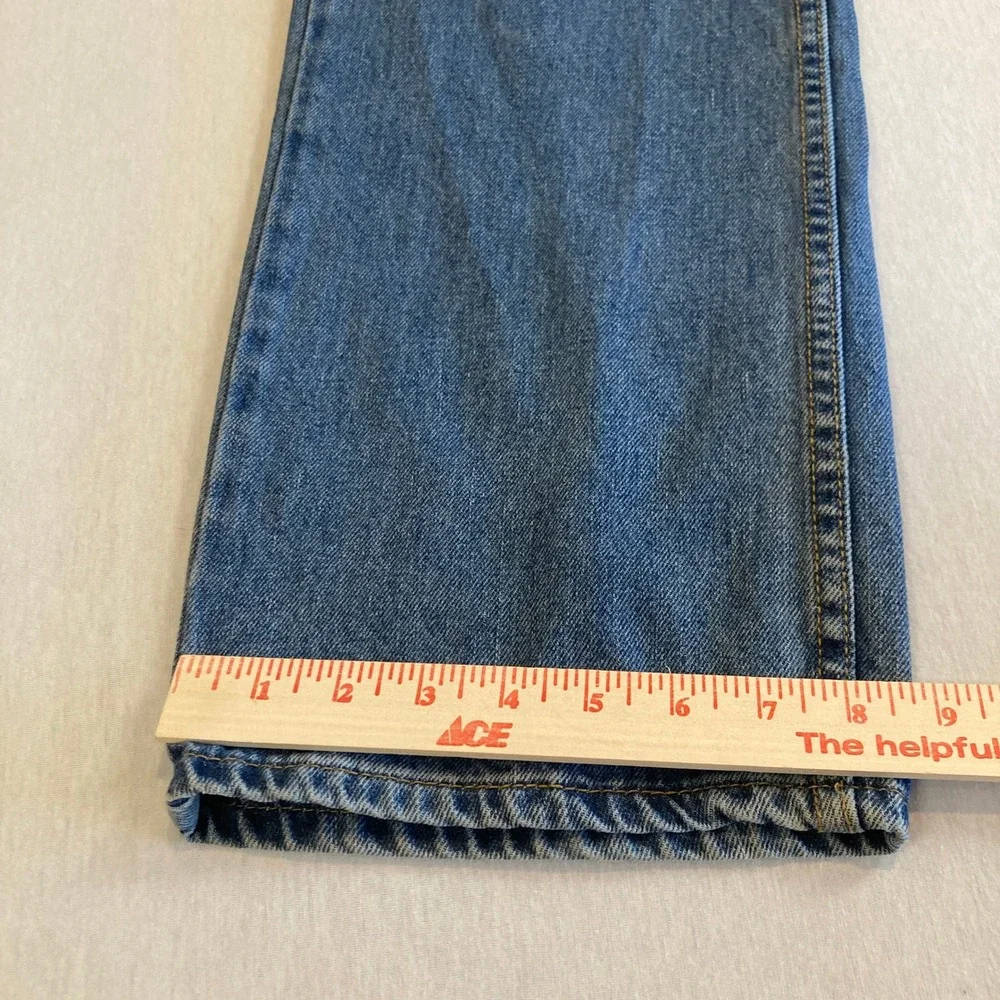 Levis 505 Mens Jeans 34x32 Straight Fit Med Wash Blue Denim 100% Cotton Mexico